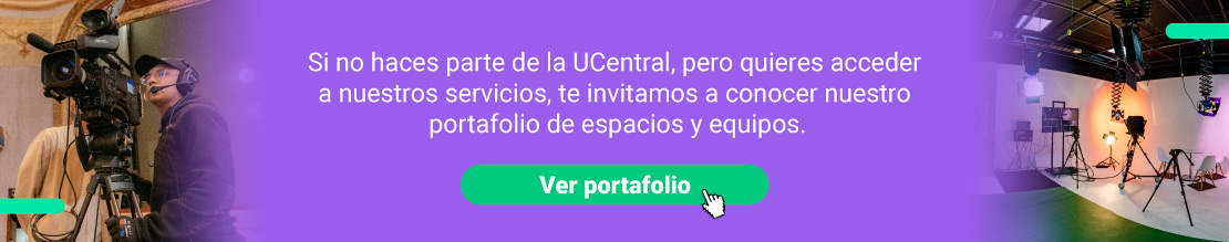 Portafolio de espacio y equipos de Máster Central para externos